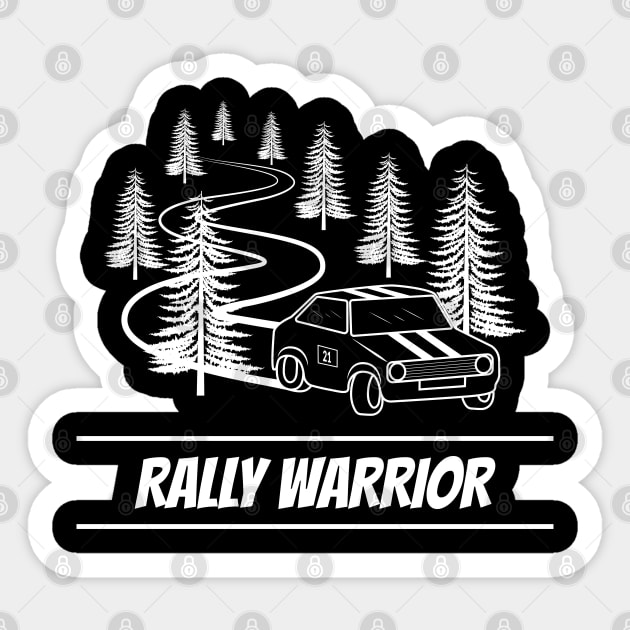 Rally Warrior Sticker by Teesagor